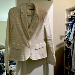 Cream and Black blazer